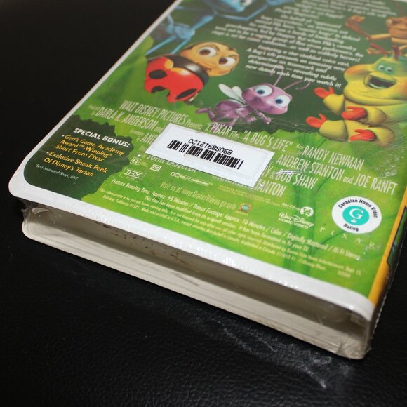 3/$55❤️new sealed Disney Pixar A Bug's Life 1998 clamshell VHS rare Flik cover - Picture 2 of 6